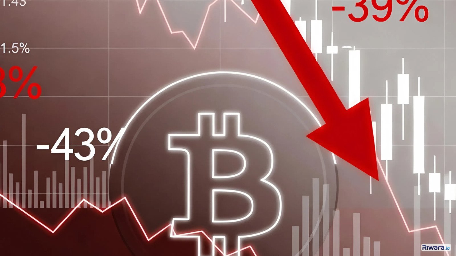 Bitcoin Ambles Nyaris 50% dari Rekor Tertinggi, Pasar Kripto Tertekan Sinyal The Fed